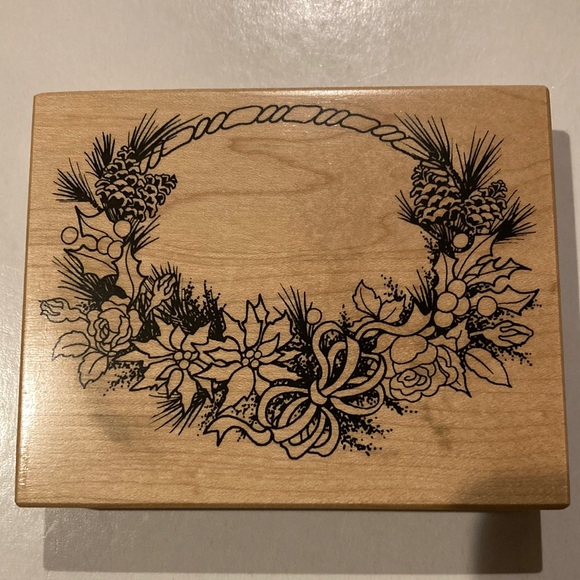 Wood Stamp PSX Lot: Christmas Wreath Angel - Picture 3 of 8